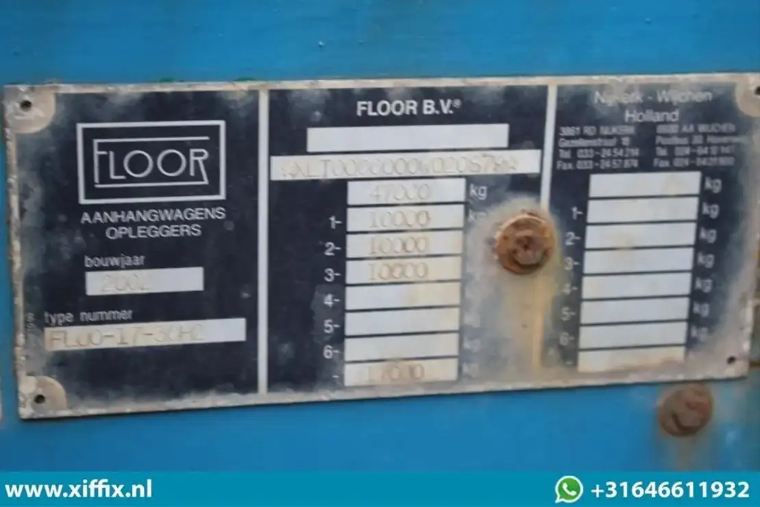 Semi-trailer flatbed Floor 3-ass. Vlakke uitschuifbare oplegger / 2x gestuurd / 13907: gambar 11