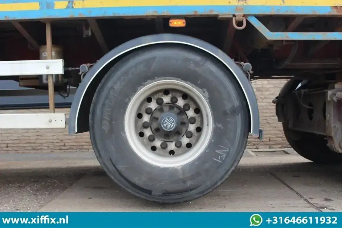 Semi-trailer flatbed Floor 3-ass. Vlakke uitschuifbare oplegger / 2x gestuurd / 13907: gambar 8