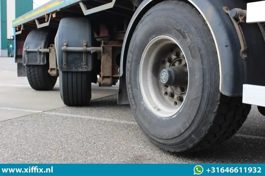 Semi-trailer flatbed Floor 3-ass. Vlakke uitschuifbare oplegger / 2x gestuurd / 13907: gambar 6