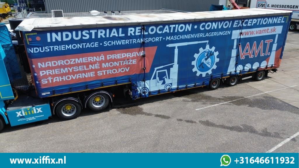 Meusburger 3-ass. Dieplader met huifopbouw / Naloop gestuurd - Semi-trailer low bed: gambar 1 Meusburger 3-ass. Dieplader met huifopbouw / Naloop gestuurd - Semi-trailer low bed: gambar 1