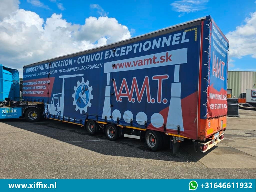 Meusburger 3-ass. Dieplader met huifopbouw / Naloop gestuurd - Semi-trailer low bed: gambar 4 Meusburger 3-ass. Dieplader met huifopbouw / Naloop gestuurd - Semi-trailer low bed: gambar 4