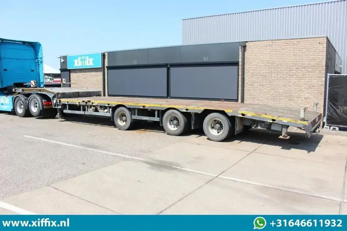 Meusburger 3-ass. Uitschuifbare semi dieplader / Naloop gestuurd / 13821 - Semi-trailer low bed: gambar 4 Meusburger 3-ass. Uitschuifbare semi dieplader / Naloop gestuurd / 13821 - Semi-trailer low bed: gambar 4