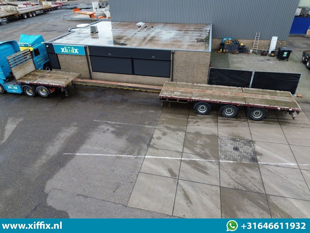 Meusburger 3-ass. Vlakke uitschuifbare oplegger / 3x gestuurd - Semi-trailer flatbed: gambar 2 Meusburger 3-ass. Vlakke uitschuifbare oplegger / 3x gestuurd - Semi-trailer flatbed: gambar 2