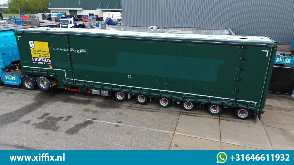 Meusburger 6-ass. Semi dieplader met elektrische huifopbouw / 3x naloop gestuurd - Semi-trailer low bed: gambar 2 Meusburger 6-ass. Semi dieplader met elektrische huifopbouw / 3x naloop gestuurd - Semi-trailer low bed: gambar 2