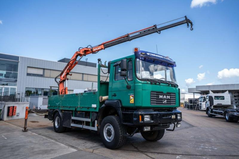 MAN FE 310A-4X4+ATLAS 105.1 A3 - Truk flatbed, Truk derek: gambar 2 MAN FE 310A-4X4+ATLAS 105.1 A3 - Truk flatbed, Truk derek: gambar 2