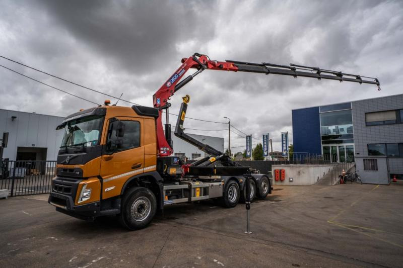 Volvo FMX 430-8x4+HMF 2820/6xhydr. - Hook lift, Truk derek: gambar 1 Volvo FMX 430-8x4+HMF 2820/6xhydr. - Hook lift, Truk derek: gambar 1