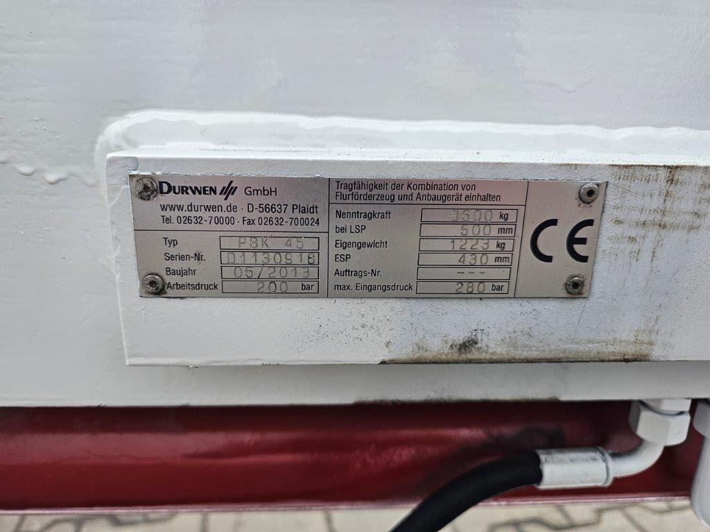 Durwen PBK45 Ballenklammer mit Seitenschub - Klem: gambar 4 Durwen PBK45 Ballenklammer mit Seitenschub - Klem: gambar 4