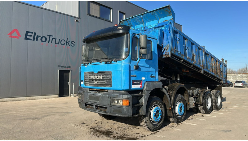 MAN 35.364 (STEEL SUSP. / 6 CYLINDER / BIG AXLE / EURO 2 / MEILLER TIPPER) - Truk jungkit: gambar 1 MAN 35.364 (STEEL SUSP. / 6 CYLINDER / BIG AXLE / EURO 2 / MEILLER TIPPER) - Truk jungkit: gambar 1
