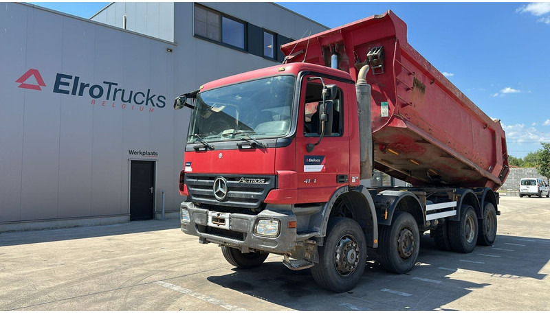Mercedes-Benz Actros 4141 (8X6 / LAMES / STEEL / BIG AXLE / GRAND PONT / TAMBOURS / MANUAL GETRIEBE / MANUAL GEARBOX) - Truk jungkit: gambar 1 Mercedes-Benz Actros 4141 (8X6 / LAMES / STEEL / BIG AXLE / GRAND PONT / TAMBOURS / MANUAL GETRIEBE / MANUAL GEARBOX) - Truk jungkit: gambar 1