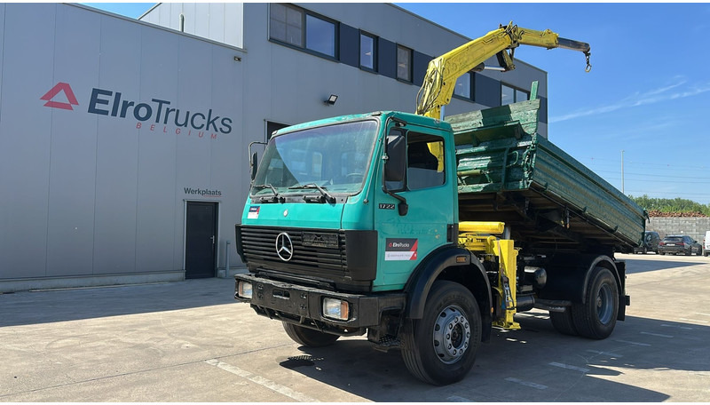 Mercedes-Benz SK 1722 (4X4 / LAMES / GRAND PONT / GRUE / TRES PROPRE / BIG HUB / STEEL SUSP. / V6) - Truk jungkit, Truk derek: gambar 1 Mercedes-Benz SK 1722 (4X4 / LAMES / GRAND PONT / GRUE / TRES PROPRE / BIG HUB / STEEL SUSP. / V6) - Truk jungkit, Truk derek: gambar 1