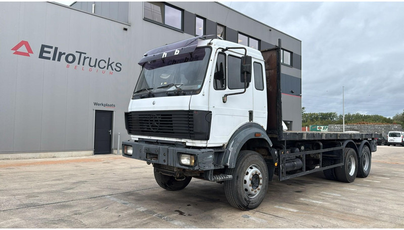 Mercedes-Benz SK 2638 (LAMES / GRAND PONT / V8 AVEC 2X TURBO / BIG AXLE / STEEL SUSP.) - Truk flatbed: gambar 1 Mercedes-Benz SK 2638 (LAMES / GRAND PONT / V8 AVEC 2X TURBO / BIG AXLE / STEEL SUSP.) - Truk flatbed: gambar 1