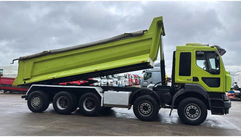 Renault KERAX 420 (10X4 / 43 TONNES !! / LAMES / GRAND PONT / STEEL SUSP. / MANUAL GEARBOX / BOITE MANUELLE) - Truk jungkit: gambar 3 Renault KERAX 420 (10X4 / 43 TONNES !! / LAMES / GRAND PONT / STEEL SUSP. / MANUAL GEARBOX / BOITE MANUELLE) - Truk jungkit: gambar 3