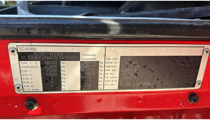 Tractor head Scania R 420 (RETARDER / MANUAL GEARBOX / BOITE MANUELLE): gambar 20