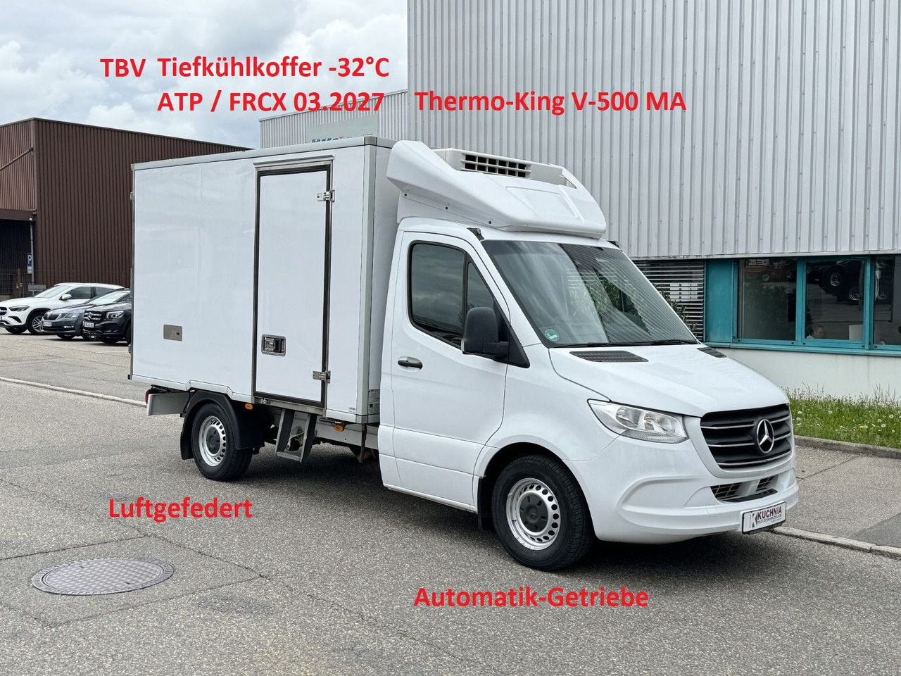 Mercedes-Benz Sprinter 316 Tiefkühl 3,3m TK V-500 MAX Luftgef. - Van berpendingin: gambar 1 Mercedes-Benz Sprinter 316 Tiefkühl 3,3m TK V-500 MAX Luftgef. - Van berpendingin: gambar 1