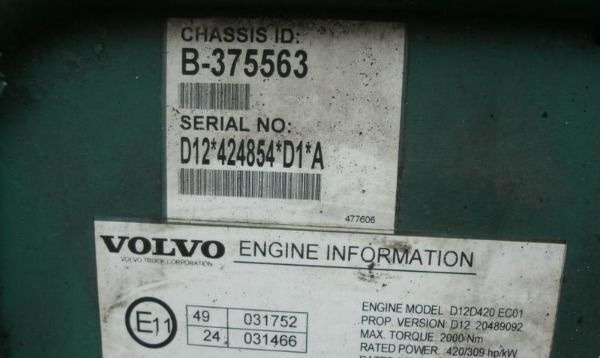 Volvo D12D 420 Volvo FH 12 - Mesin untuk Truk: gambar 3 Volvo D12D 420 Volvo FH 12 - Mesin untuk Truk: gambar 3