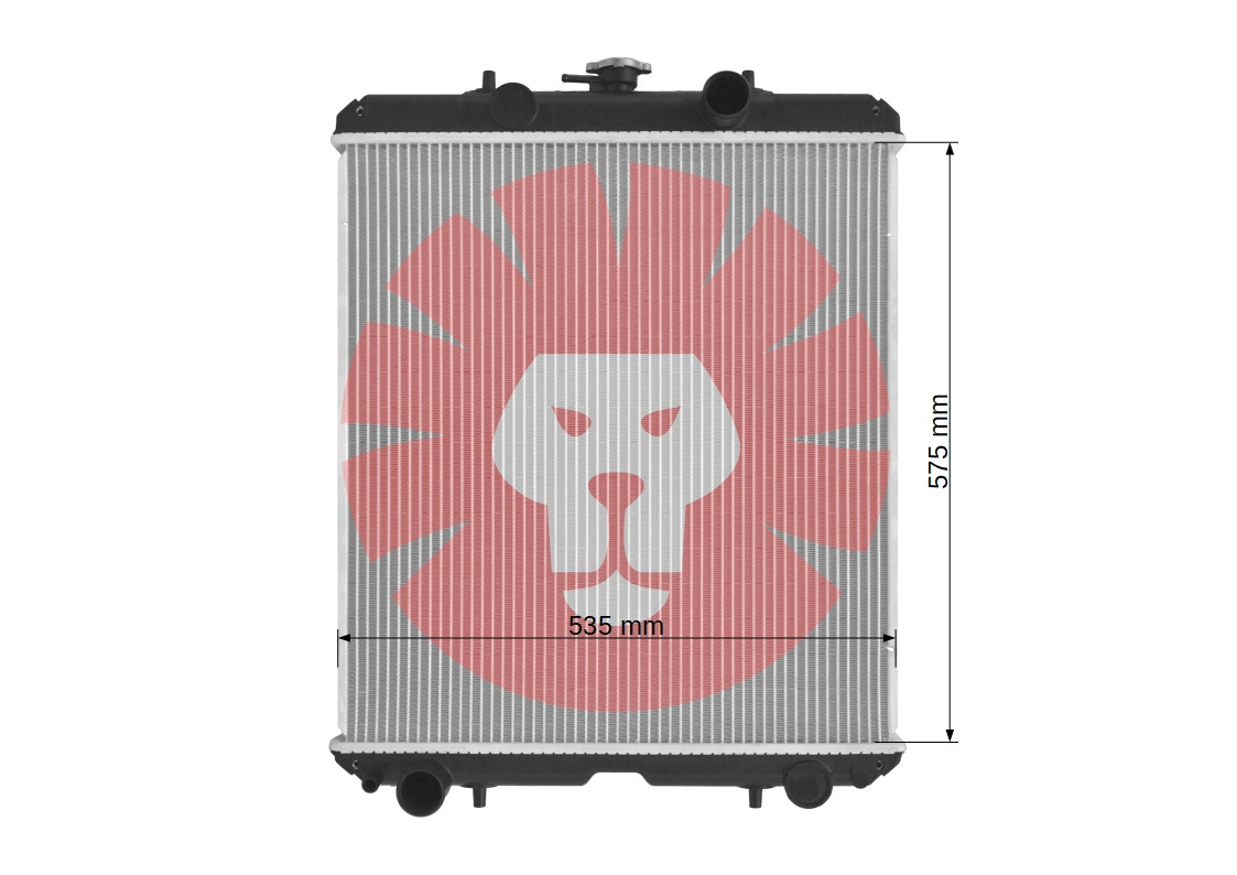 KUBOTA B1750 B2150 M100 M110 M120 M125 - Radiator untuk Traktor: gambar 3 KUBOTA B1750 B2150 M100 M110 M120 M125 - Radiator untuk Traktor: gambar 3