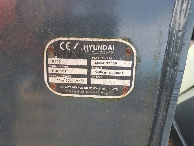 Hyundai Exacavator Digging Bucket 140, 6N4-37000 - Ember untuk Peralatan konstruksi: gambar 3 Hyundai Exacavator Digging Bucket 140, 6N4-37000 - Ember untuk Peralatan konstruksi: gambar 3