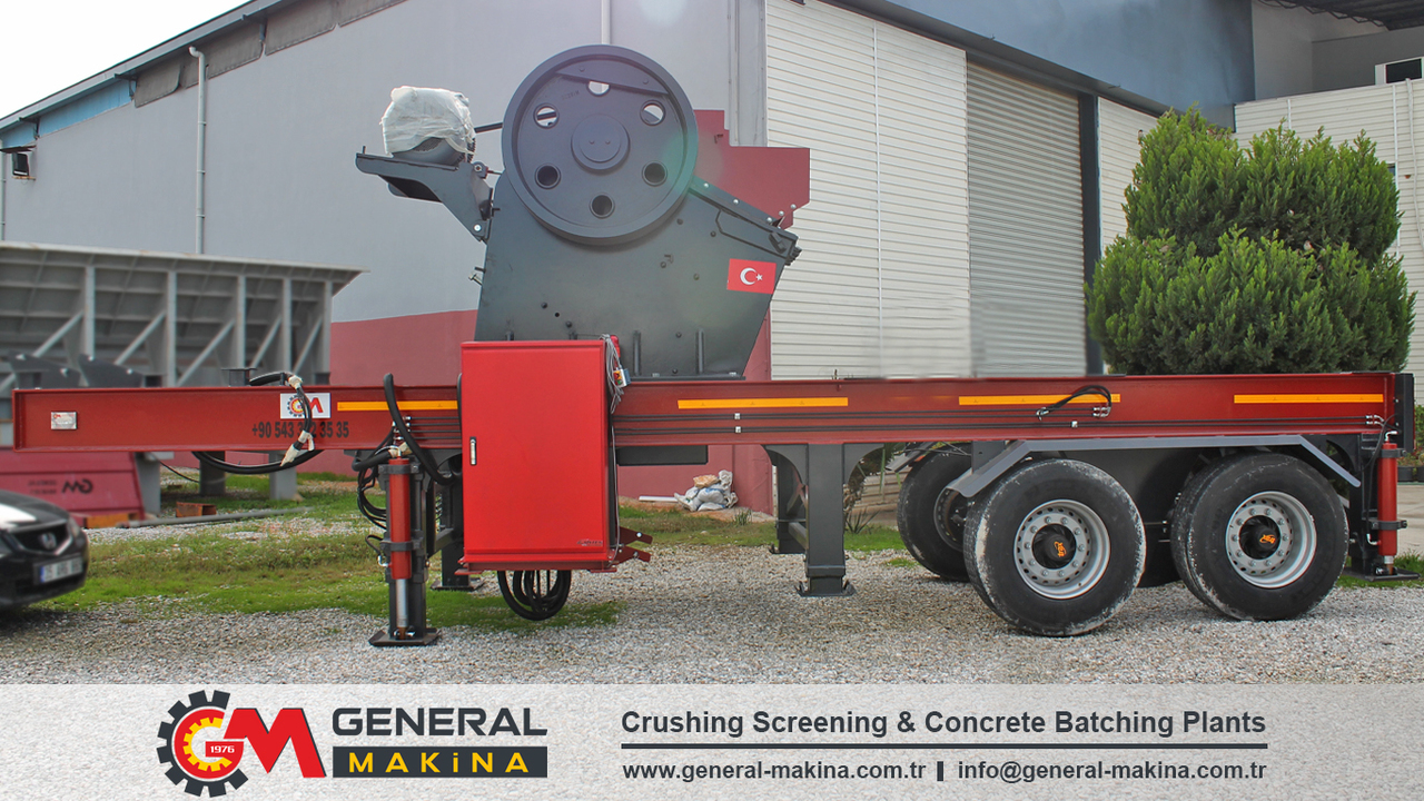 GENERAL MAKİNA Portable Hard Rock Crusher - Penghancur rahang: gambar 4 GENERAL MAKİNA Portable Hard Rock Crusher - Penghancur rahang: gambar 4