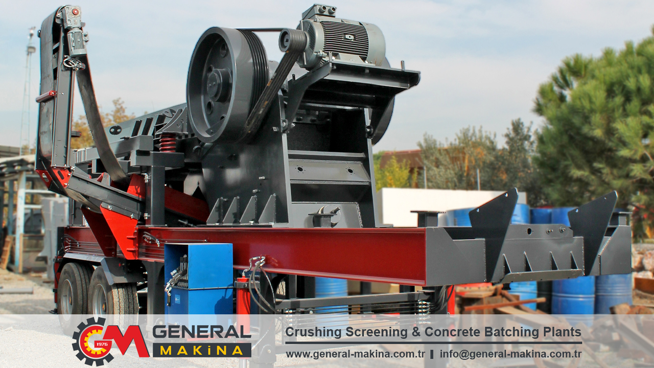 GENERAL MAKİNA Portable Hard Rock Crusher - Penghancur rahang: gambar 3 GENERAL MAKİNA Portable Hard Rock Crusher - Penghancur rahang: gambar 3