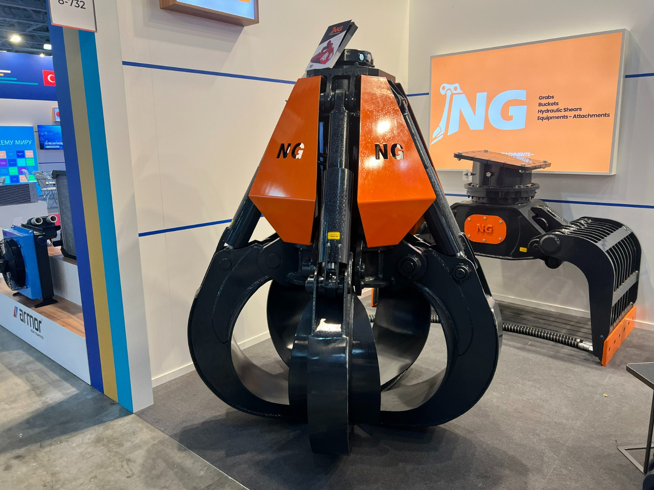 ORANGE PEEL SCRAP GRAPPLE / POLYP GRABS - NG ATTACHMENTS - Grapple untuk Ekskavator: gambar 3 ORANGE PEEL SCRAP GRAPPLE / POLYP GRABS - NG ATTACHMENTS - Grapple untuk Ekskavator: gambar 3
