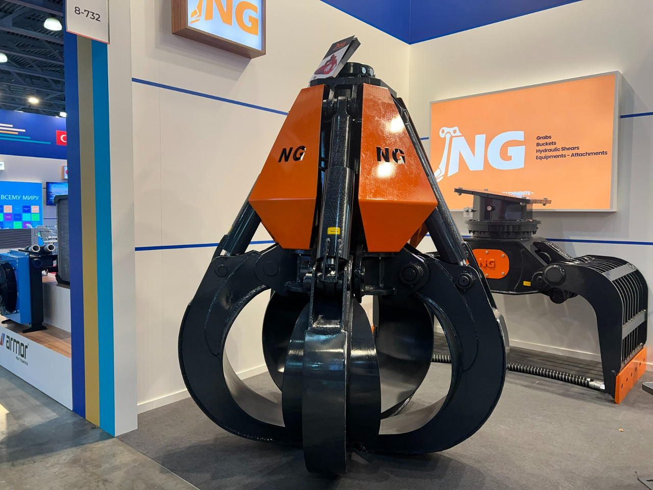 ORANGE PEEL SCRAP GRAPPLE / POLYP GRABS - NG ATTACHMENTS - Grapple untuk Ekskavator: gambar 4 ORANGE PEEL SCRAP GRAPPLE / POLYP GRABS - NG ATTACHMENTS - Grapple untuk Ekskavator: gambar 4