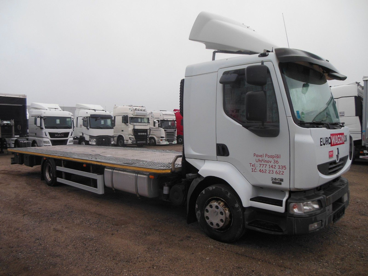 Renault Midlum 280.12 DXI, Plattform 8,5 m, Euro 5 - Truk flatbed: gambar 2 Renault Midlum 280.12 DXI, Plattform 8,5 m, Euro 5 - Truk flatbed: gambar 2