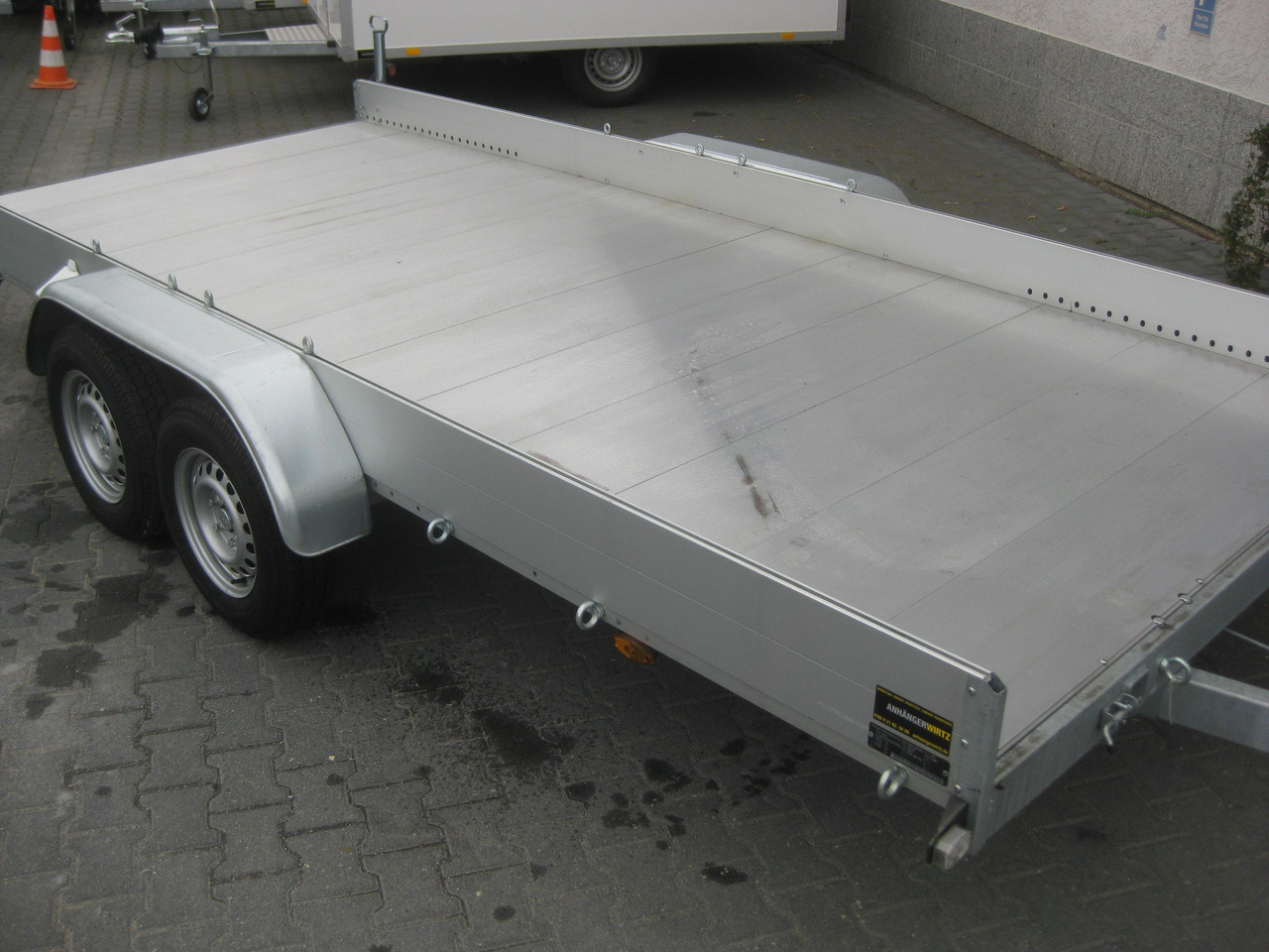 Anssems Transporter AMT 2500 440x190x18cm Aluboden Alurampen Seilwinde 2500kg Modell 22 - Trailer flatbed: gambar 3 Anssems Transporter AMT 2500 440x190x18cm Aluboden Alurampen Seilwinde 2500kg Modell 22 - Trailer flatbed: gambar 3