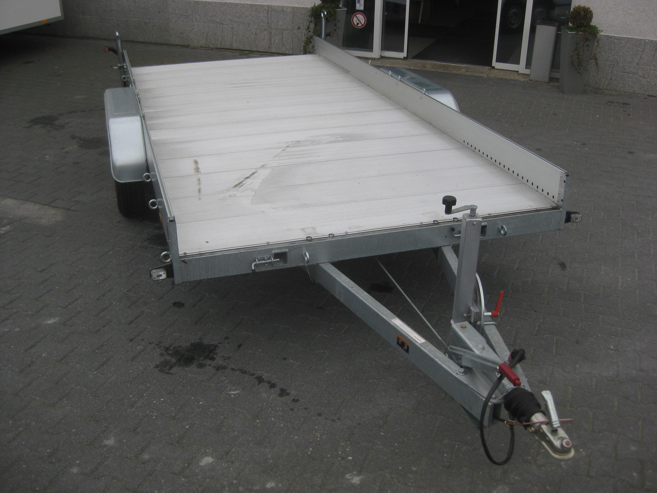 Anssems Transporter AMT 2500 440x190x18cm Aluboden Alurampen Seilwinde 2500kg Modell 22 - Trailer flatbed: gambar 2 Anssems Transporter AMT 2500 440x190x18cm Aluboden Alurampen Seilwinde 2500kg Modell 22 - Trailer flatbed: gambar 2