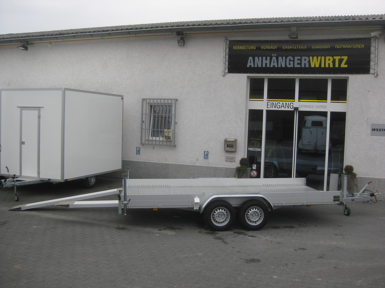 Anssems Transporter AMT 2500 440x190x18cm Aluboden Alurampen Seilwinde 2500kg Modell 22 - Trailer flatbed: gambar 5 Anssems Transporter AMT 2500 440x190x18cm Aluboden Alurampen Seilwinde 2500kg Modell 22 - Trailer flatbed: gambar 5