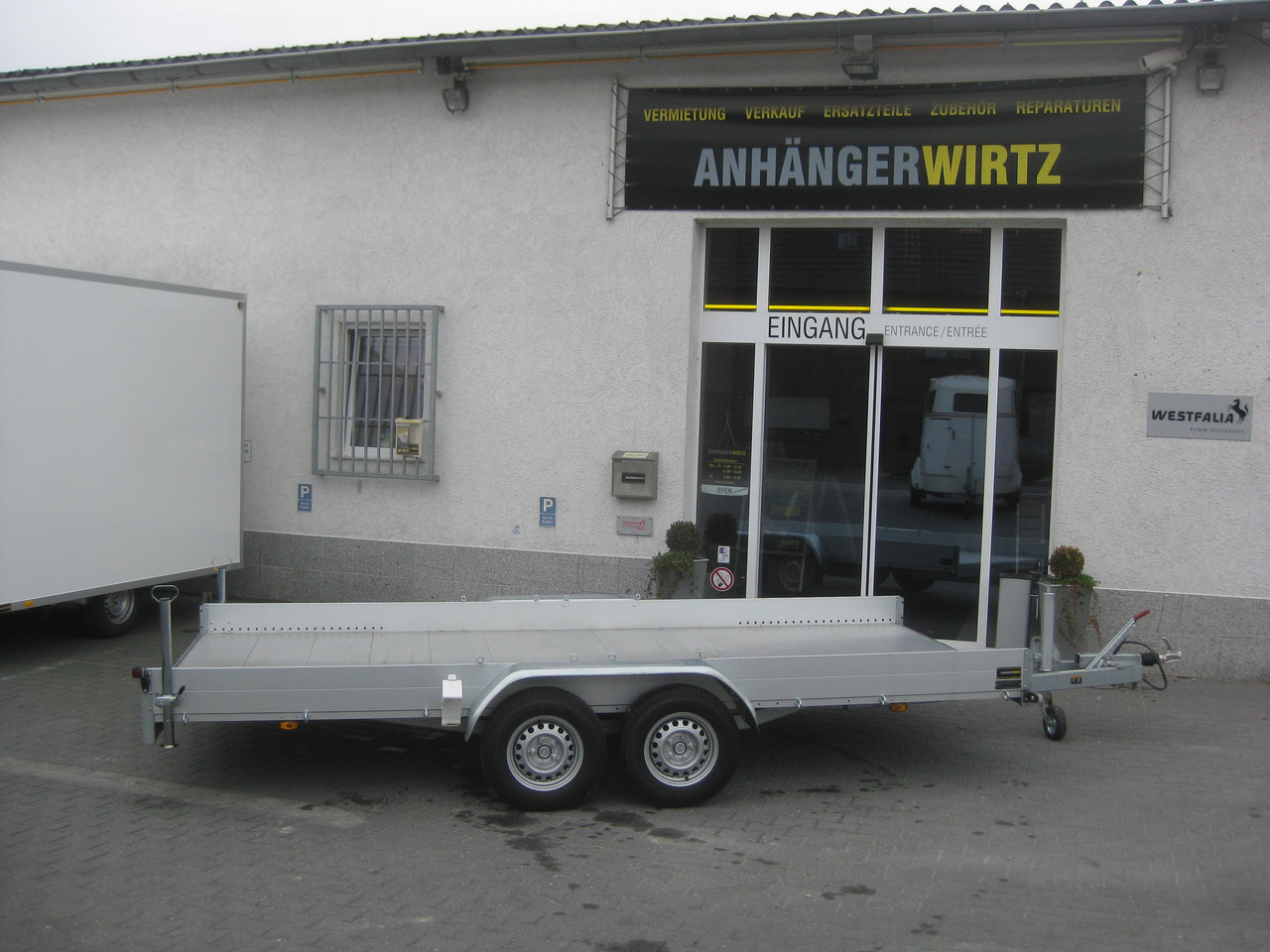 Anssems Transporter AMT 2500 440x190x18cm Aluboden Alurampen Seilwinde 2500kg Modell 22 - Trailer flatbed: gambar 4 Anssems Transporter AMT 2500 440x190x18cm Aluboden Alurampen Seilwinde 2500kg Modell 22 - Trailer flatbed: gambar 4
