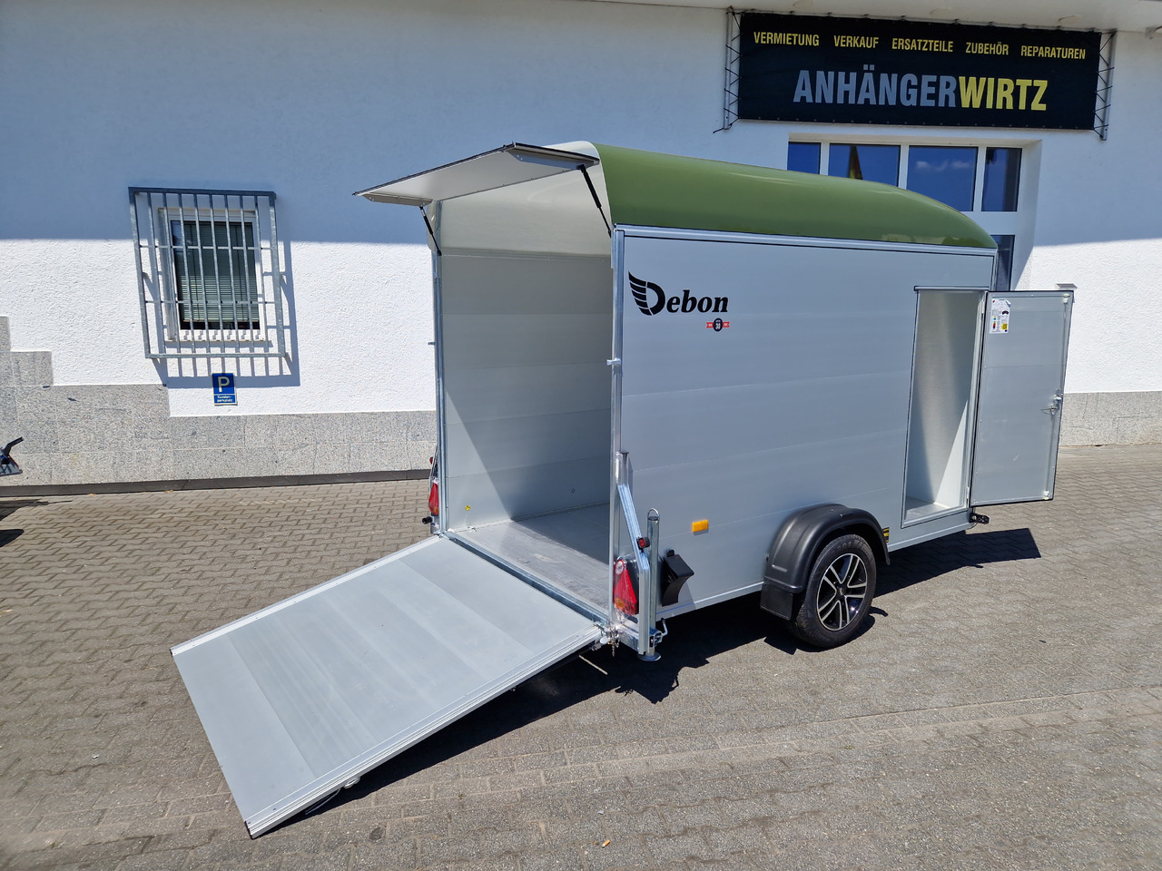 Cargo Roadster 400 312x164x184cm Alu Poly green Alufelgen Aluboden Pullman 1300kg 100km/H - Trailer mobil: gambar 1 Cargo Roadster 400 312x164x184cm Alu Poly green Alufelgen Aluboden Pullman 1300kg 100km/H - Trailer mobil: gambar 1