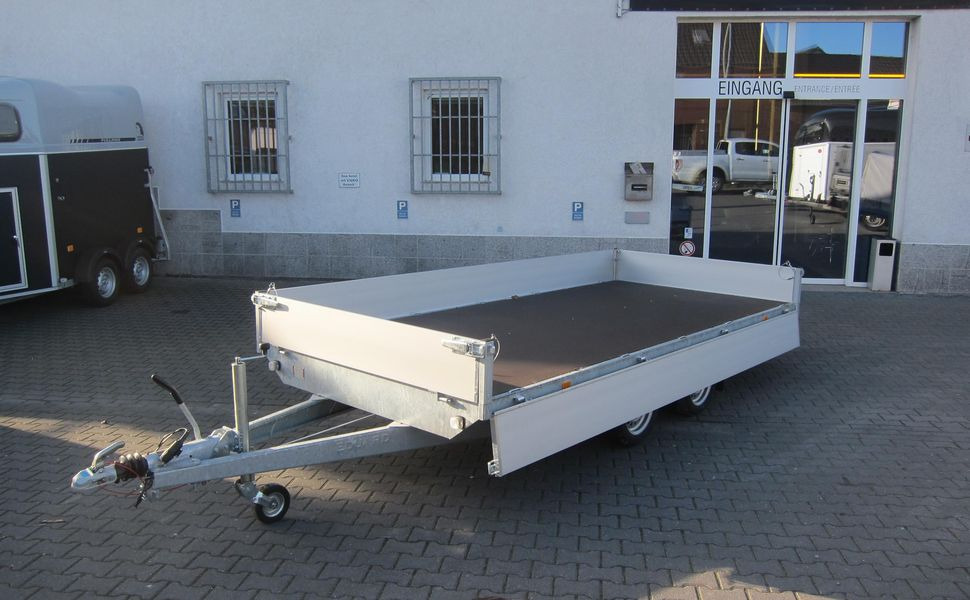 Hochlader 406x200x30cm 13" niedrig Fahrwerk (XL) 3500kg AKTION - Trailer flatbed: gambar 1 Hochlader 406x200x30cm 13" niedrig Fahrwerk (XL) 3500kg AKTION - Trailer flatbed: gambar 1