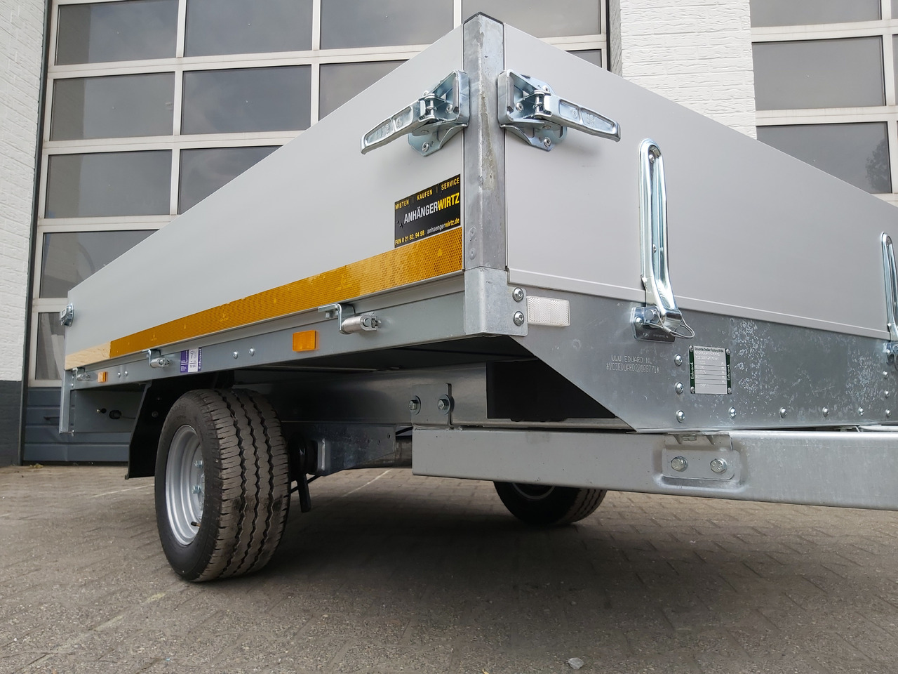 Trailer mobil Hochlader light 2514 250x145x30cm Lfh 56cm (S) 1500kg online Aktion: gambar 11