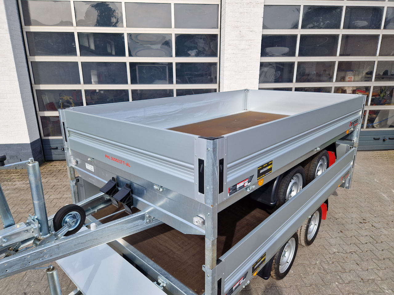 Pongratz Pritschenhochlader PHL 3100/17 T-AL-S 310x170x36cm 13" (M) 2000kg - Trailer flatbed: gambar 1 Pongratz Pritschenhochlader PHL 3100/17 T-AL-S 310x170x36cm 13" (M) 2000kg - Trailer flatbed: gambar 1