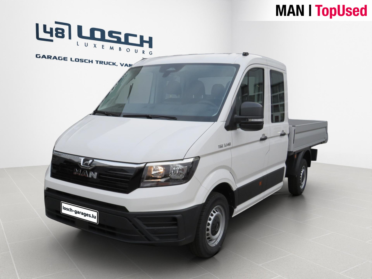 MAN TGE 3.140 4X2F L3 SB Doka Pritsche Klima ZV - Van flatbed, Van kombi: gambar 1 MAN TGE 3.140 4X2F L3 SB Doka Pritsche Klima ZV - Van flatbed, Van kombi: gambar 1