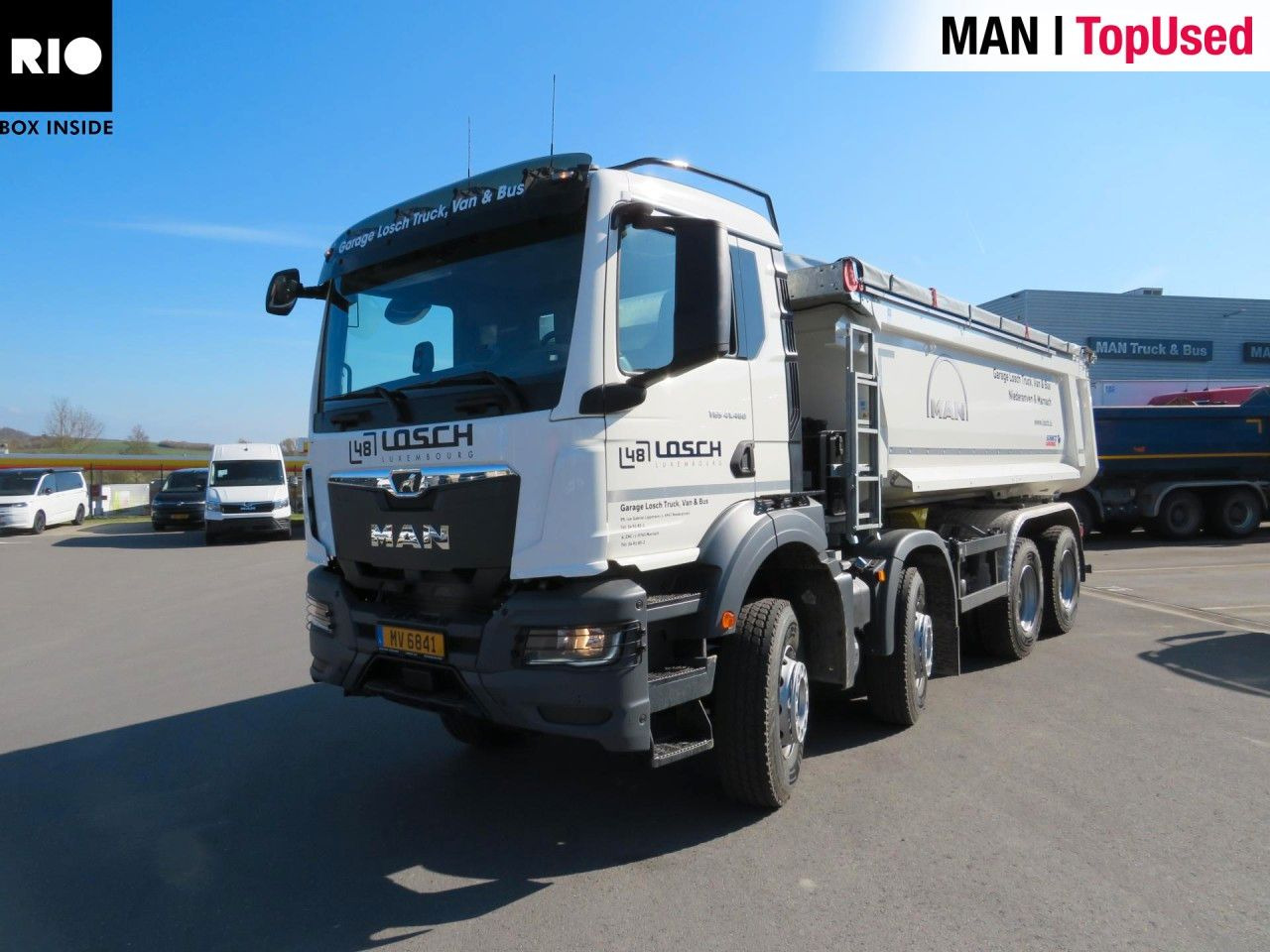 MAN TGS 41.480 8x4 BB CH Schmitz Muldenkipper - Truk skip loader: gambar 1 MAN TGS 41.480 8x4 BB CH Schmitz Muldenkipper - Truk skip loader: gambar 1