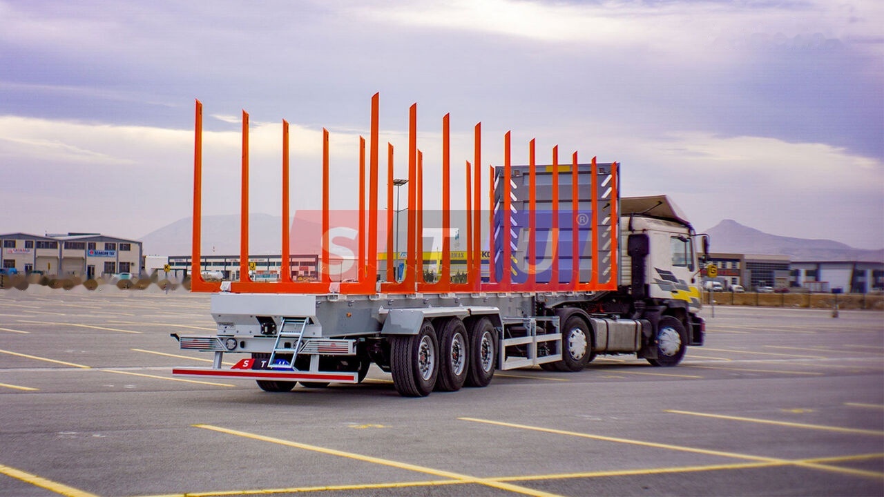 STU 1 UNIT STOCKS - 3 SAF AXLE TIMBER TRAILER - Semi-trailer pengangkut kayu: gambar 2 STU 1 UNIT STOCKS - 3 SAF AXLE TIMBER TRAILER - Semi-trailer pengangkut kayu: gambar 2