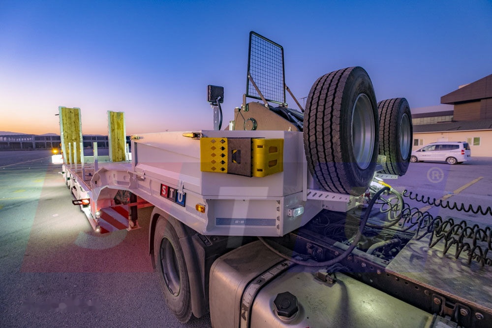 Semi-trailer low bed baru STU 3 Axles Lowbed Trailer: gambar 6