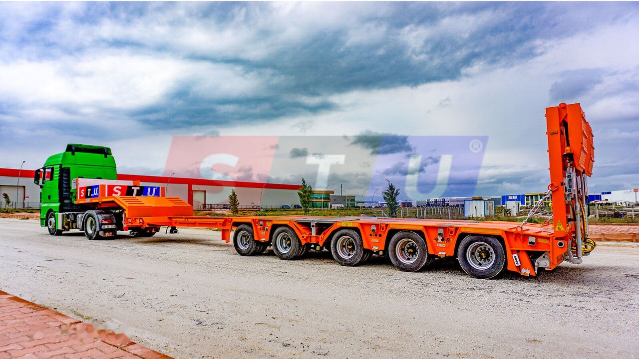Semi-trailer low bed baru STU 3 Axles Lowbed Trailer: gambar 14