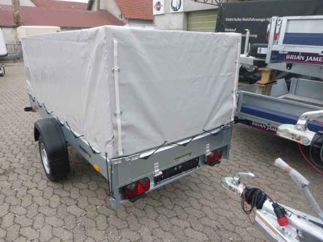 Brenderup Tieflader 2270SUB750 Stahl, 0,75 to. 2700x1300x270mm mit Hochplane 105 cm Lichte Höhe - Trailer mobil: gambar 4 Brenderup Tieflader 2270SUB750 Stahl, 0,75 to. 2700x1300x270mm mit Hochplane 105 cm Lichte Höhe - Trailer mobil: gambar 4