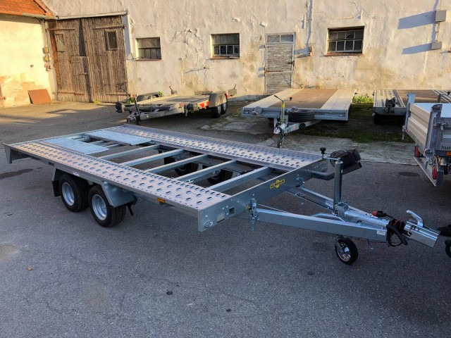 Humbaur Autotransportanhänger FTK 274020, 4000 x 2000 x 50 mm, 2,7 to. - Trailer autotransporter: gambar 1 Humbaur Autotransportanhänger FTK 274020, 4000 x 2000 x 50 mm, 2,7 to. - Trailer autotransporter: gambar 1