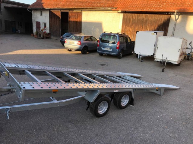 Humbaur Autotransportanhänger FTK 274020, 4000 x 2000 x 50 mm, 2,7 to. - Trailer autotransporter: gambar 3 Humbaur Autotransportanhänger FTK 274020, 4000 x 2000 x 50 mm, 2,7 to. - Trailer autotransporter: gambar 3