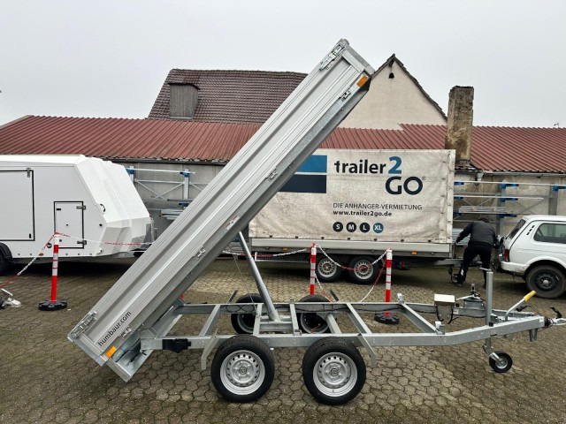 Trailer jungkit baru Humbaur HUK 273117 Heckkipper 2,7 t. AkkuFlex 3140 x 1750 x 300 mm: gambar 11