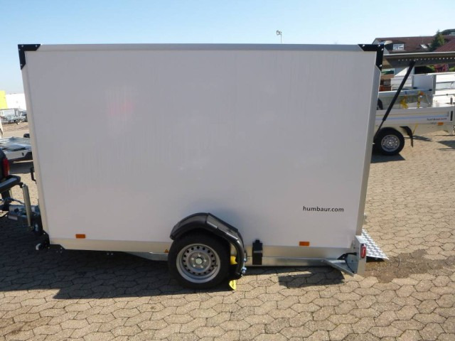 Humbaur Koffer Absenkanhänger mit E-Pumpe HKT 183117-18P, 100 km/h 1,8 t. 3100 x 1765 x 1800 mm - Trailer kotak tertutup: gambar 1 Humbaur Koffer Absenkanhänger mit E-Pumpe HKT 183117-18P, 100 km/h 1,8 t. 3100 x 1765 x 1800 mm - Trailer kotak tertutup: gambar 1