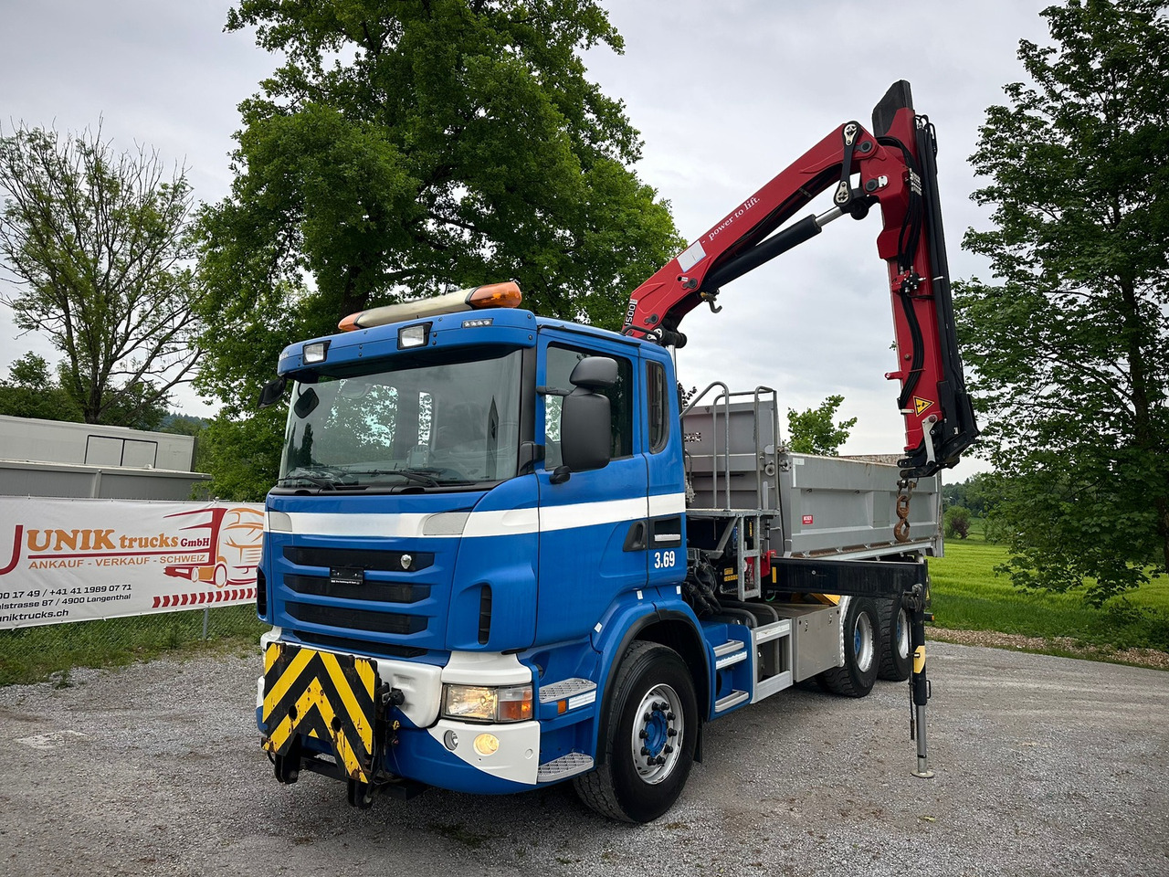 SCANIA G440 6x4 Kran+Kipper ORG-km 57.000 - Truk jungkit, Truk derek: gambar 1 SCANIA G440 6x4 Kran+Kipper ORG-km 57.000 - Truk jungkit, Truk derek: gambar 1