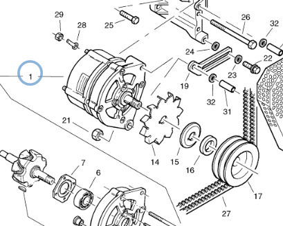 Alternator 20776758 for Volvo L40, L40B, L45, L45B - Alternator untuk Wheel loader: gambar 2 Alternator 20776758 for Volvo L40, L40B, L45, L45B - Alternator untuk Wheel loader: gambar 2