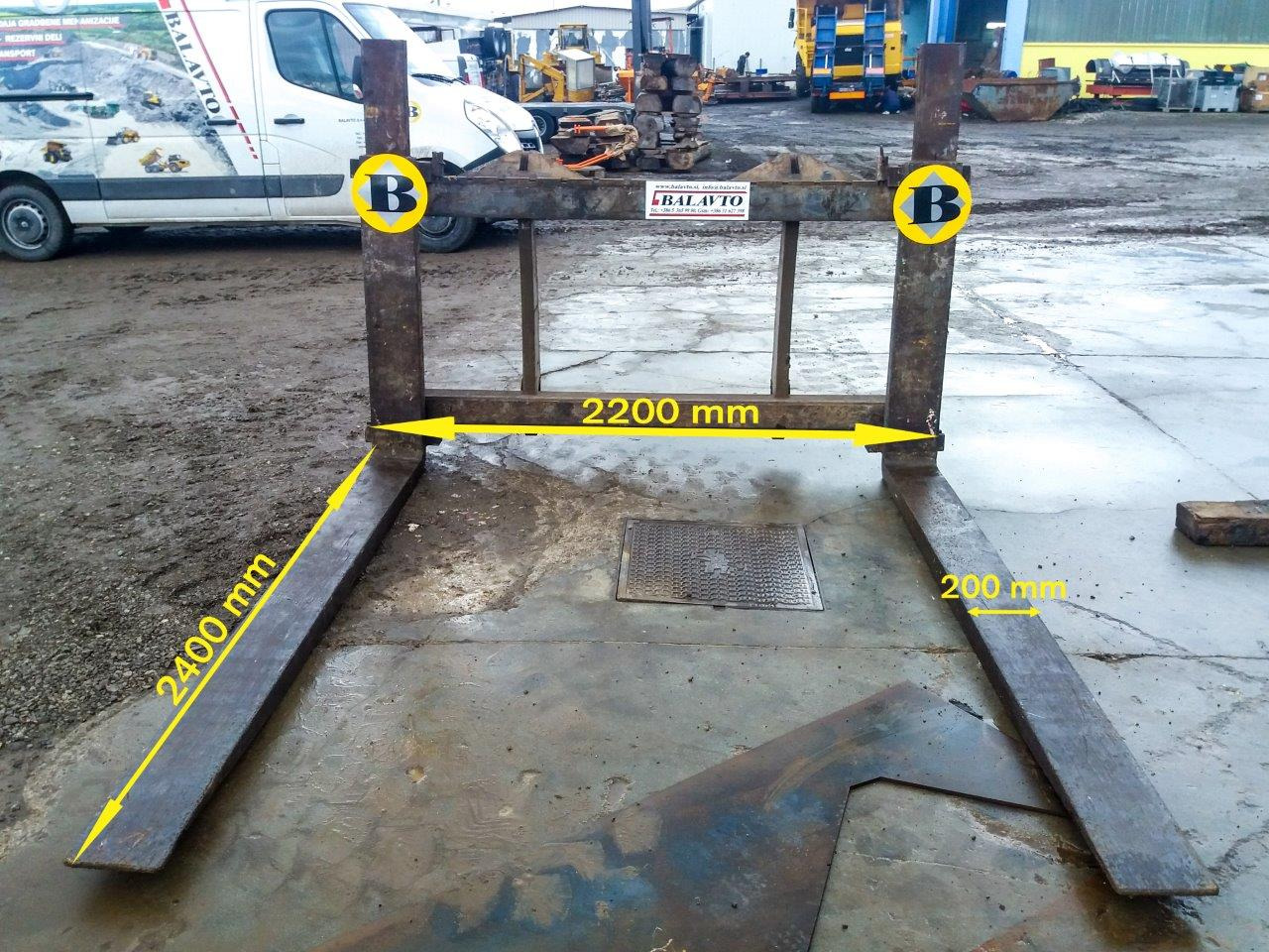 Gjerstad Heavy Duty forks for 25-30 ton wheel loaders - Garpu rumput untuk Peralatan untuk menangani material: gambar 3 Gjerstad Heavy Duty forks for 25-30 ton wheel loaders - Garpu rumput untuk Peralatan untuk menangani material: gambar 3