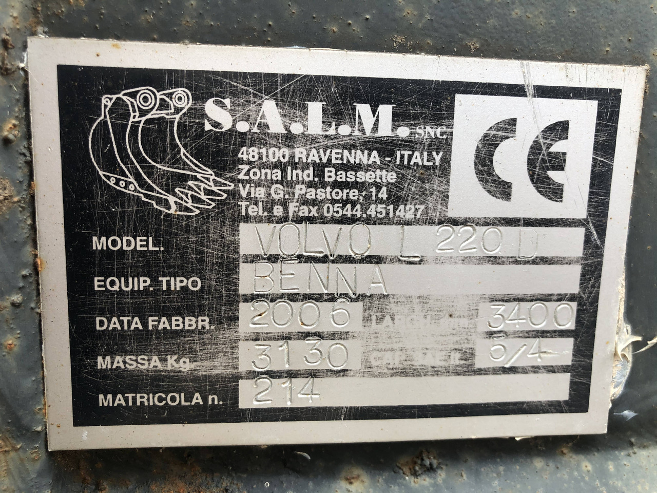 Loader bucket 3400 mm Volvo - Ember loader: gambar 5 Loader bucket 3400 mm Volvo - Ember loader: gambar 5