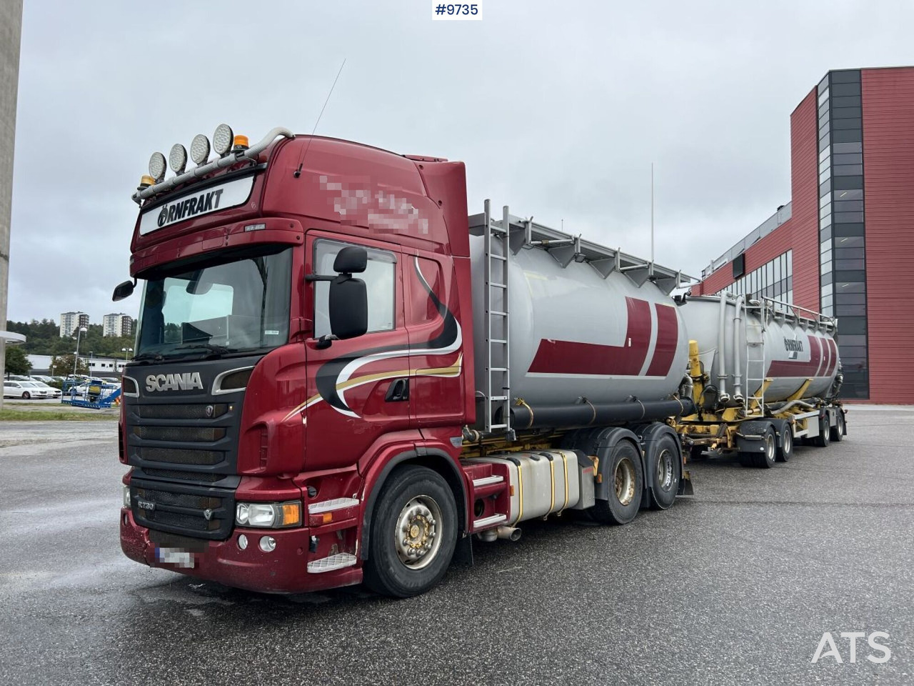 Bulk transport vehicle, Scania R730 with SITE AL-41-TPIK-4AK trailer - Truk tangki: gambar 2 Bulk transport vehicle, Scania R730 with SITE AL-41-TPIK-4AK trailer - Truk tangki: gambar 2