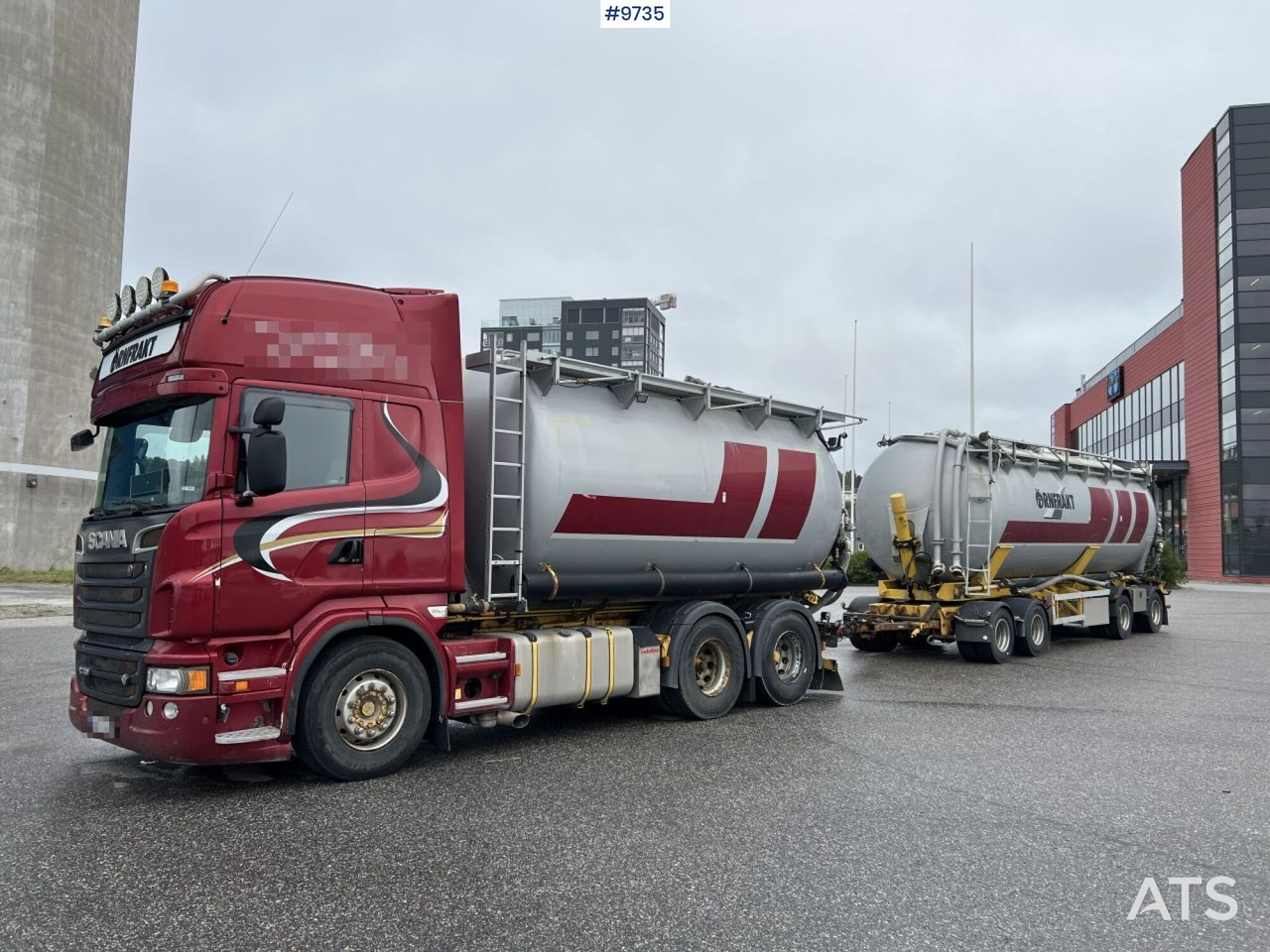 Bulk transport vehicle, Scania R730 with SITE AL-41-TPIK-4AK trailer - Truk tangki: gambar 1 Bulk transport vehicle, Scania R730 with SITE AL-41-TPIK-4AK trailer - Truk tangki: gambar 1